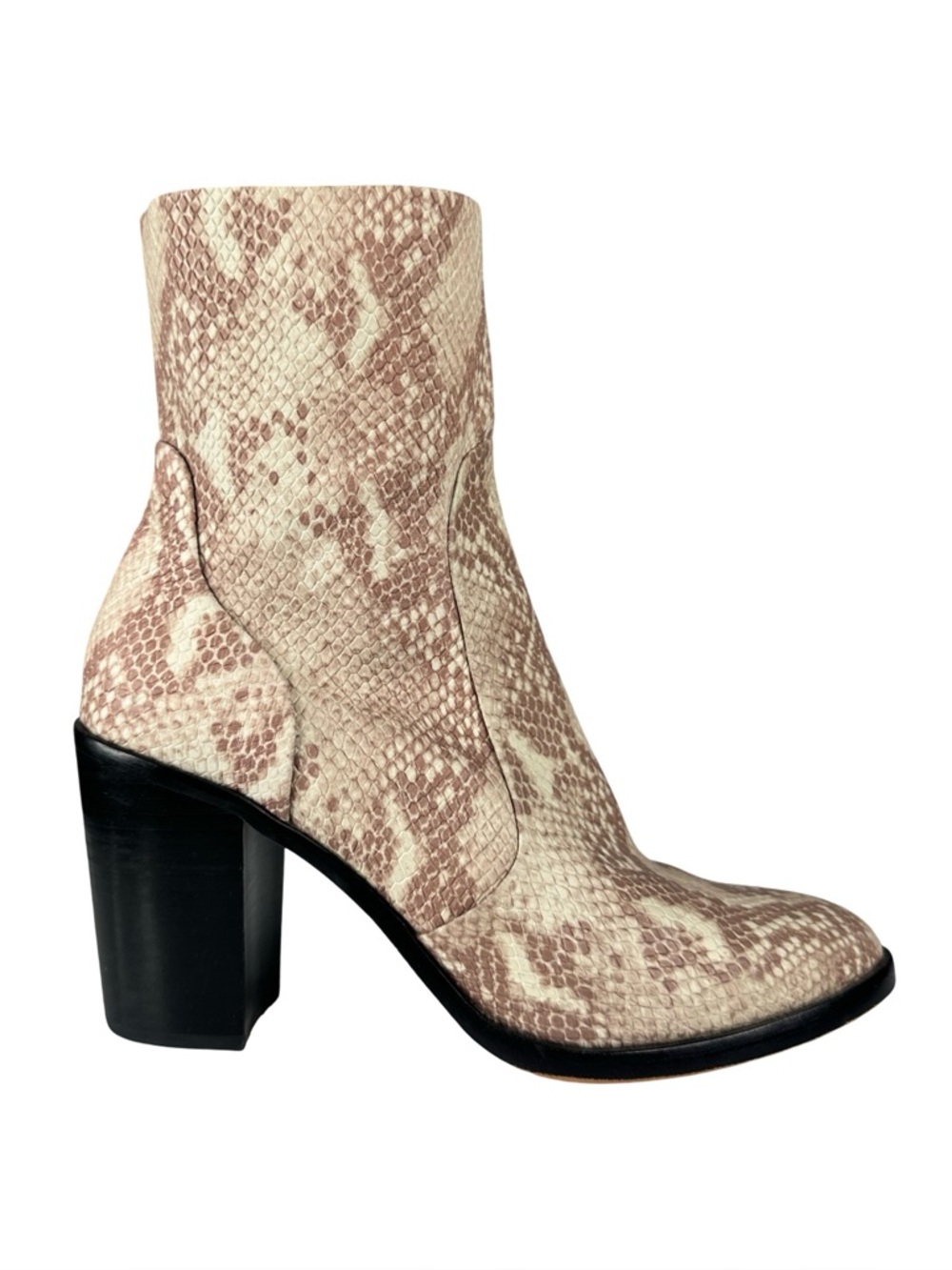 Dolce Vita Snakeskin Patterned Heeled Boots
